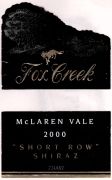 McLaren Vale_Fox Creek_Short Row Shiraz 2000